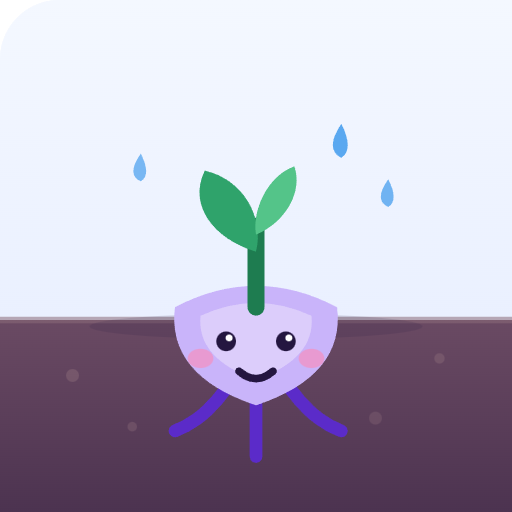 Rooty growing new green leaves in the rain after a setback